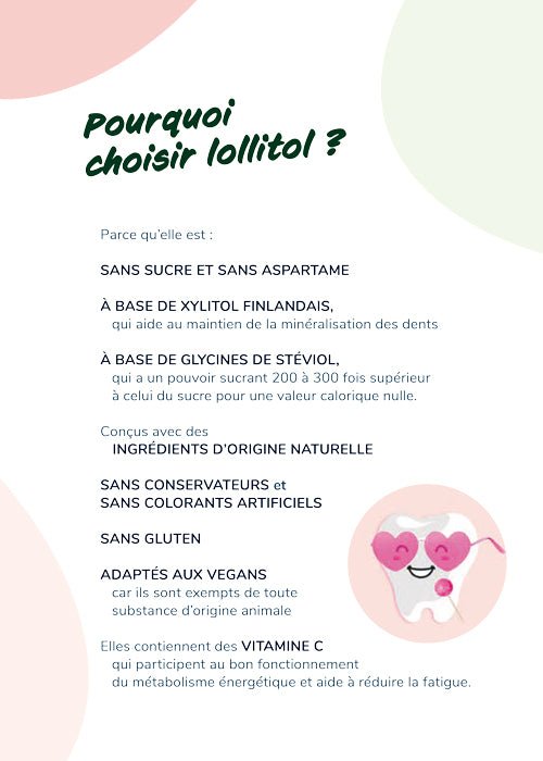 🍍 Lollitol - Sucettes SANS SUCRES Goût multiples 🍭✨ ( achat minimum de 25 Sucettes ) - CBF Medical