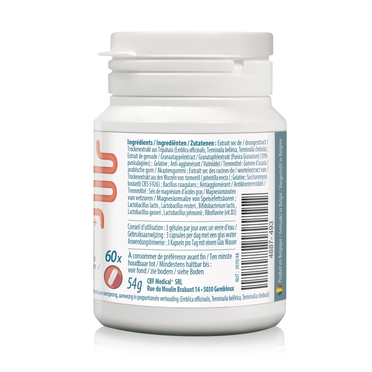 🌿 Bactyl - Complément Probiotique , pré - biotique +Tannate de gélatine 🌱✨ - 60 gélules - CBF Medical