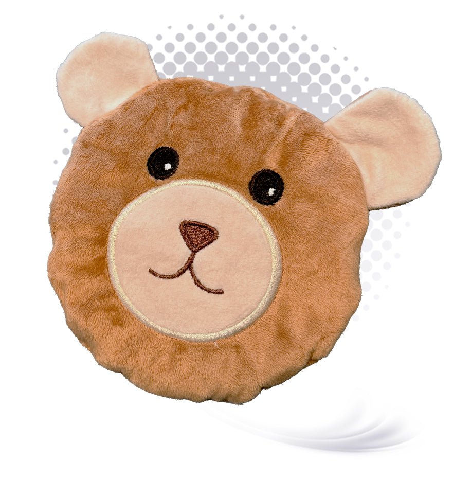 💆 Bouillotte Thérapeutique brodée de forme ronde • Déhoussable et Lavable aux Grains de Blé - CBF Medical