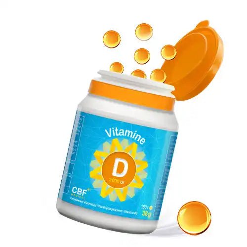 🌞 Vitamine D3 2.000 UI Softgel - 180 Gélules 💪 - CBF Medical
