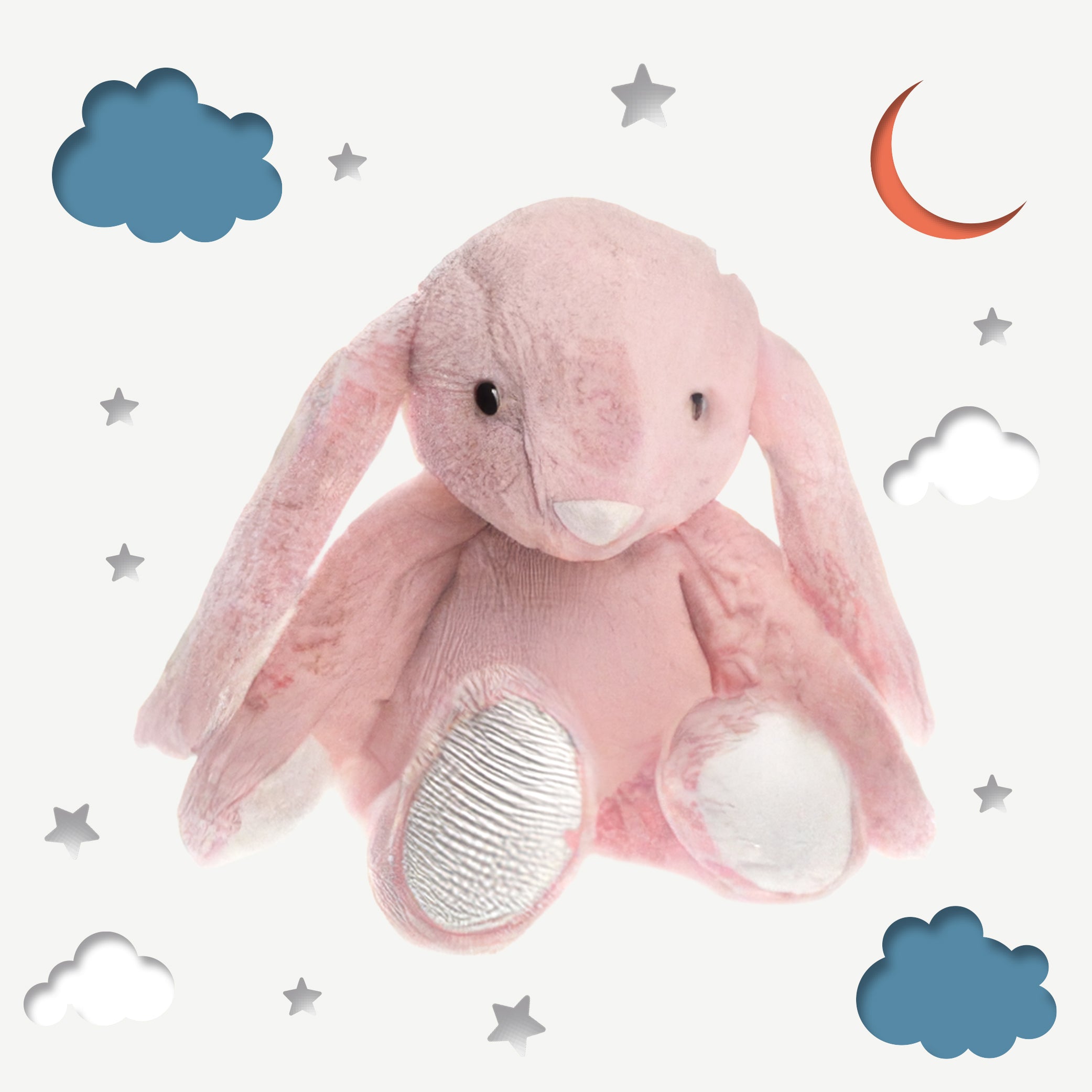 ♨️ Peluche bouillotte - Lapin Rose