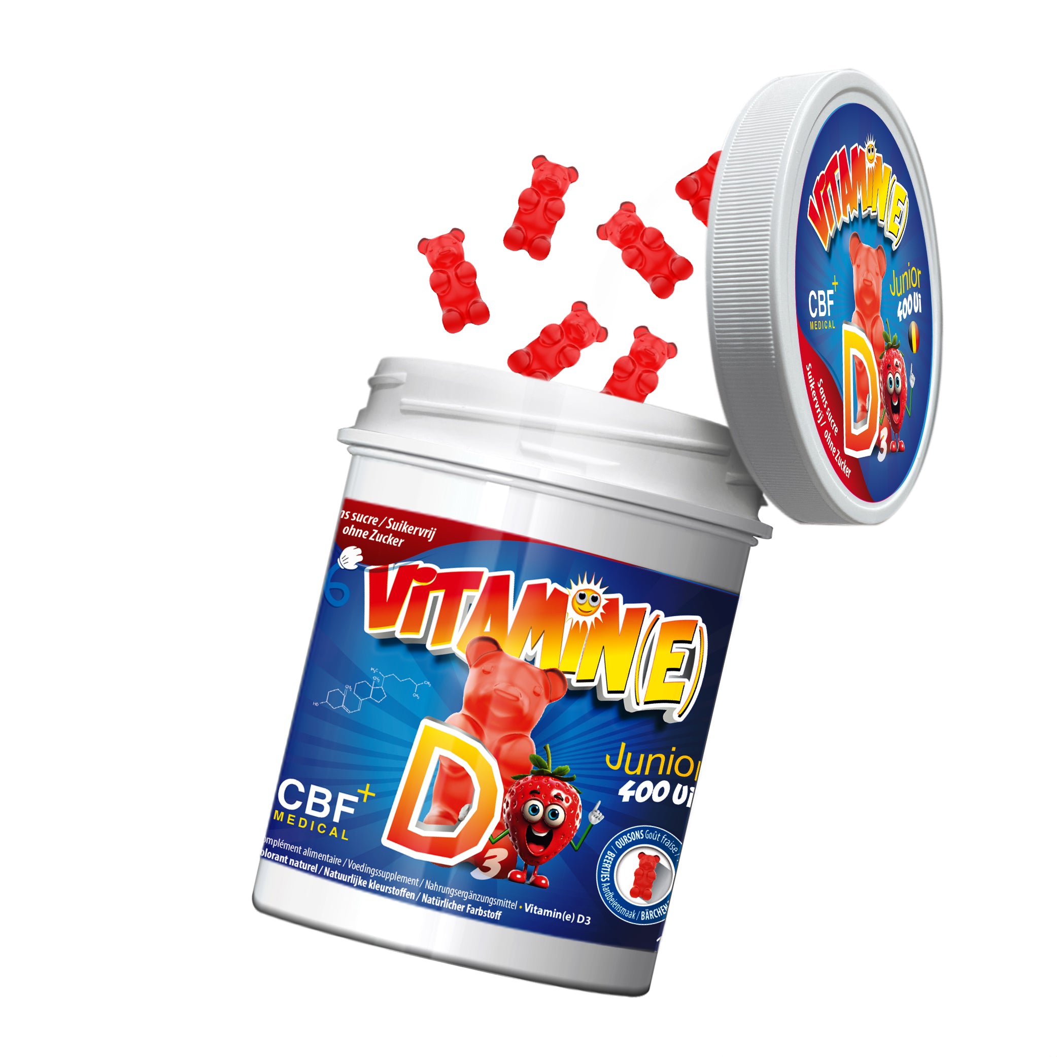 Vitamine D3 Beren - 150 Beren π Aardbeiensmaak π - 150 Beren
