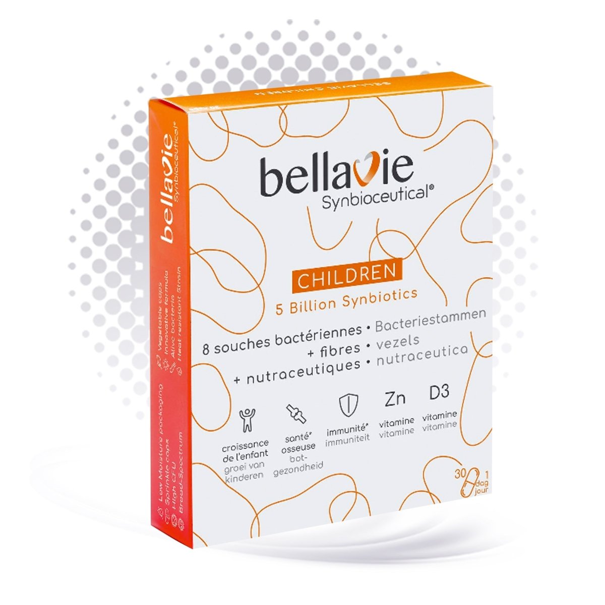 🌿 Bellavie - Children 🌱 ✨ Prébiotiques + Probiotiques + Vitamines ✨ - 30 gélules 💊 - CBF Medical