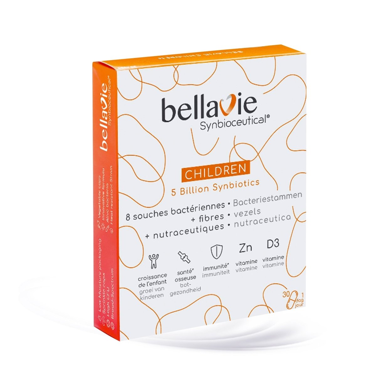 🌿 Bellavie - Children 🌱 ✨ Prébiotiques + Probiotiques + Vitamines ✨ - 30 gélules 💊 - CBF Medical