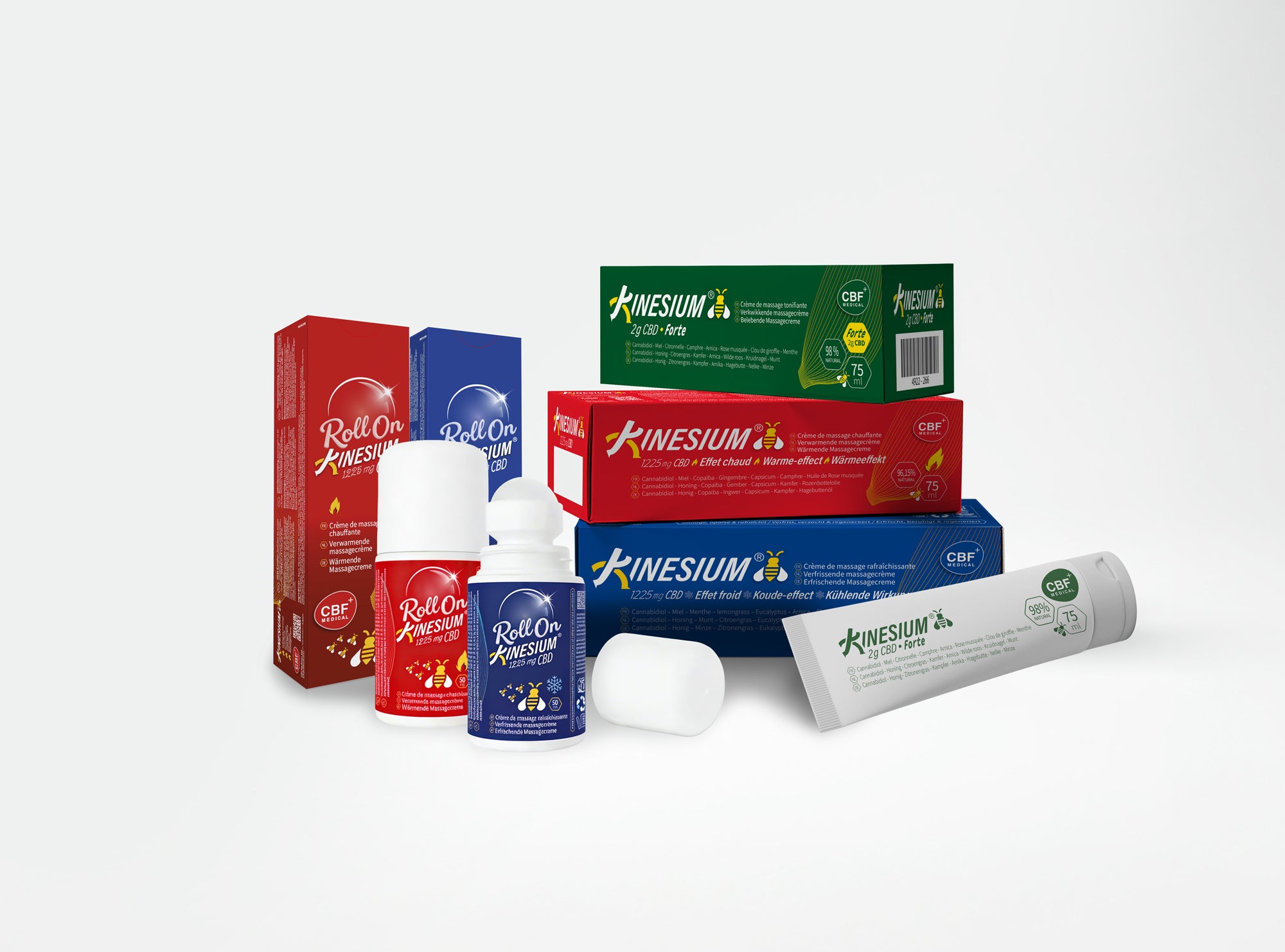 ❄️ Roll On / Kinesium® Effet froid - Crème de Massage (50 ml) 🌿