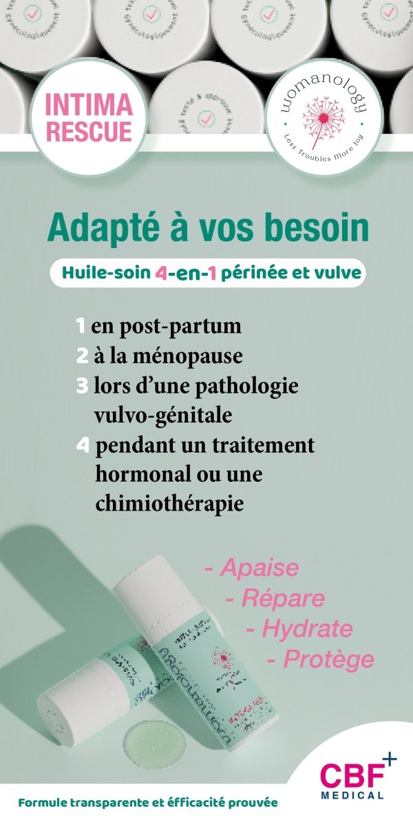 Intima rescue - Huile - soin 4 - en - 1 périnée et vulve - 2 flacons de 5ml - CBF Medical