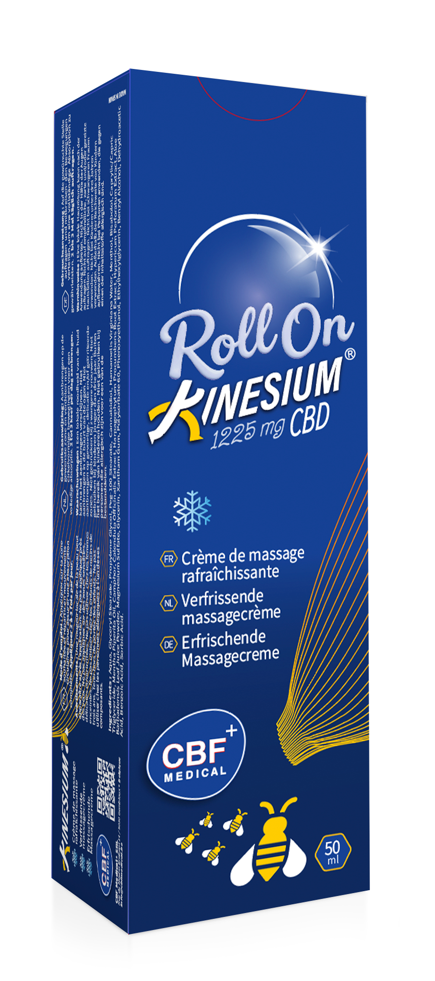 ❄️ Roll On / Kinesium® Effet froid - Crème de Massage (50 ml) 🌿