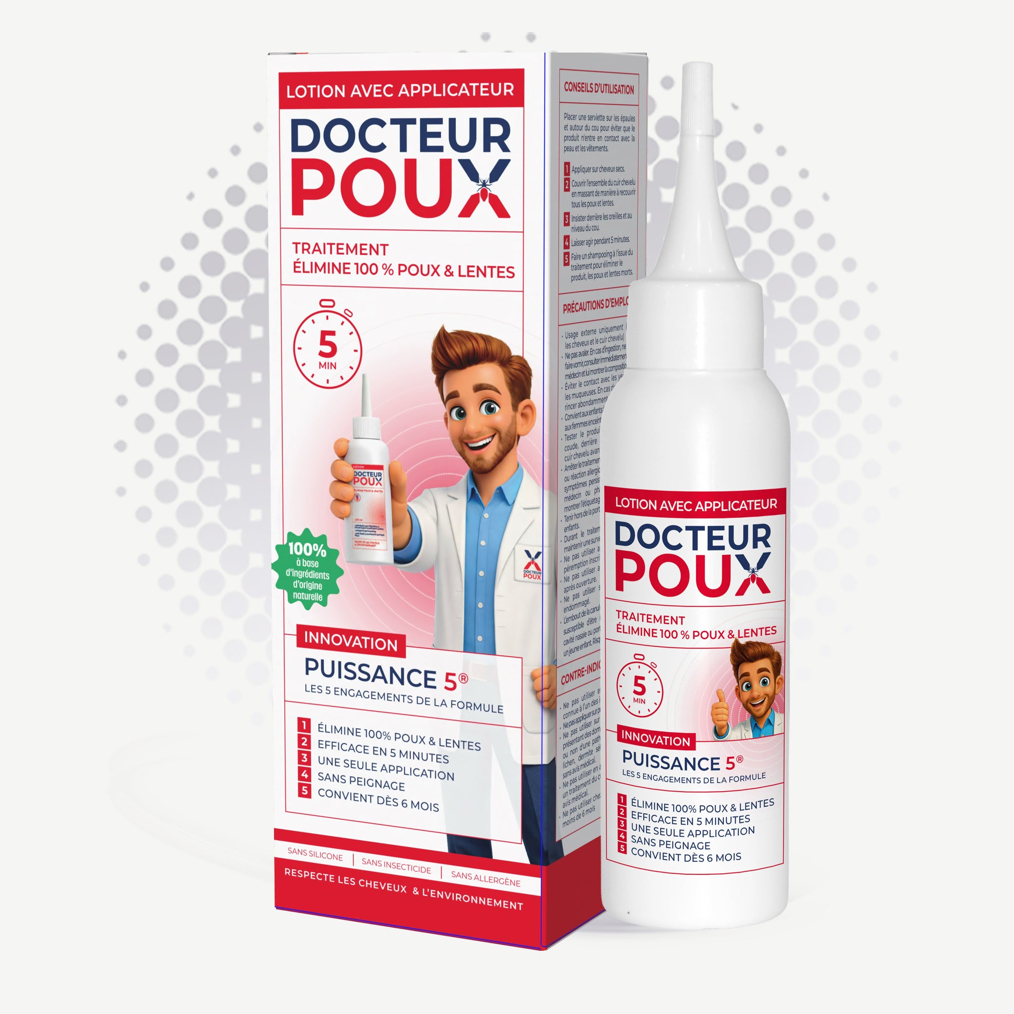 🧴 Lotion précision anti-poux 100 ml – Docteur Poux