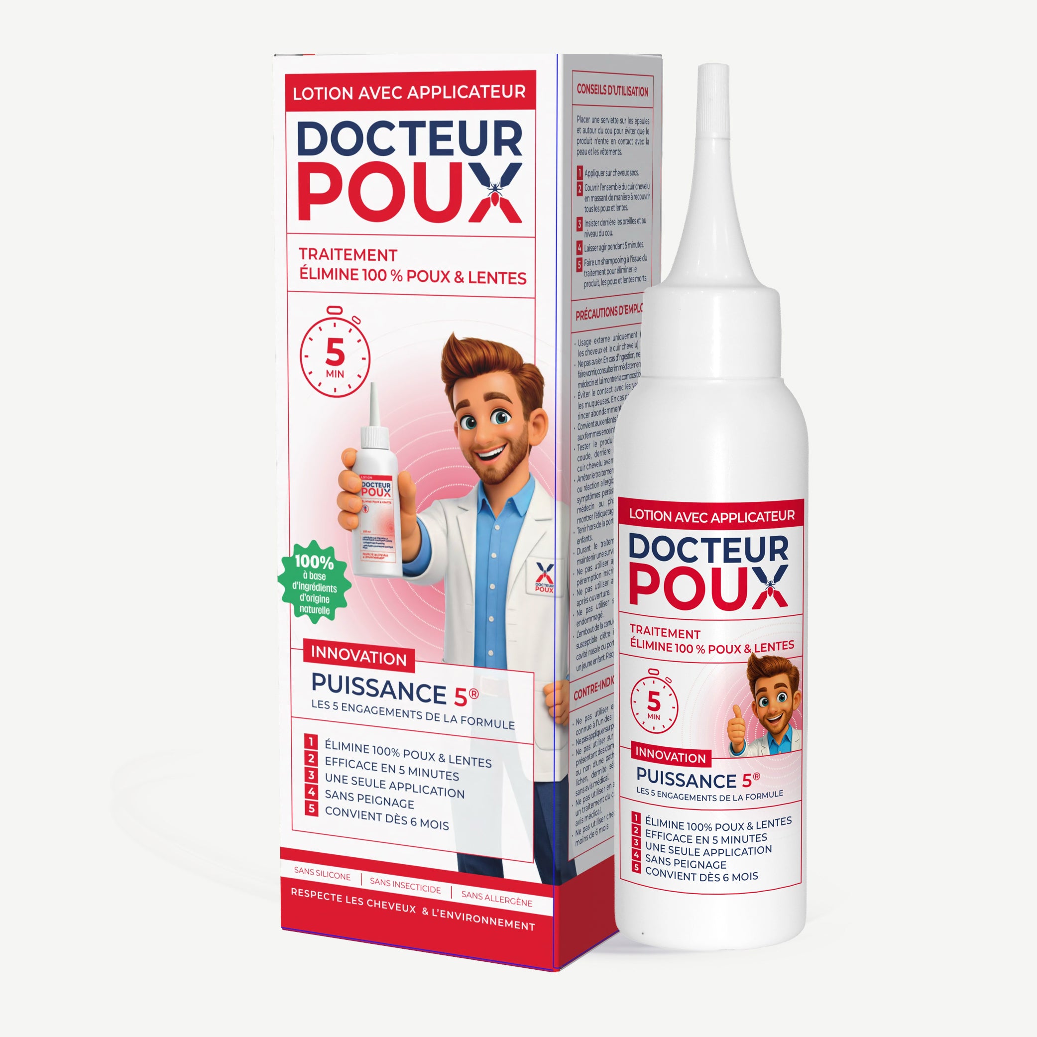 🧴 Lotion précision anti-poux 100 ml – Docteur Poux