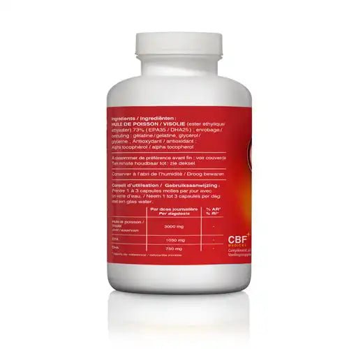 🐟 Omega 3 - Complément Alimentaire à base d'Huile de Poisson 🌟 180 softgels - CBF Medical