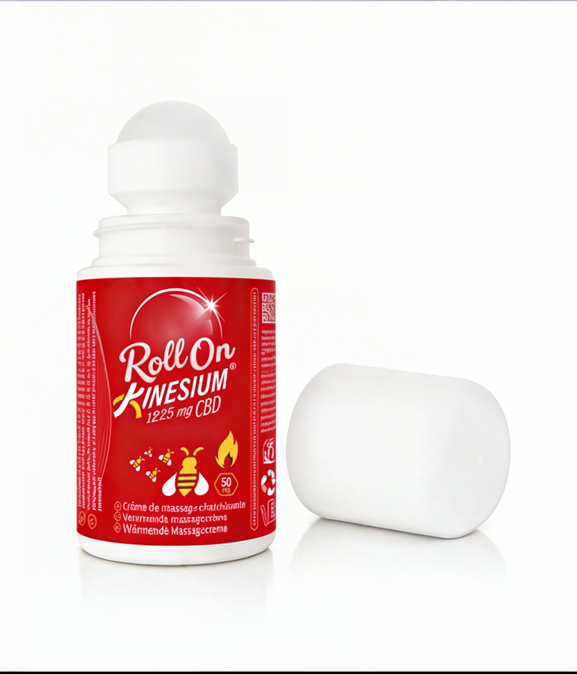 🔥 Roll On / Kinesium® effet chaud - Crème de Massage (50 ml) 🌿