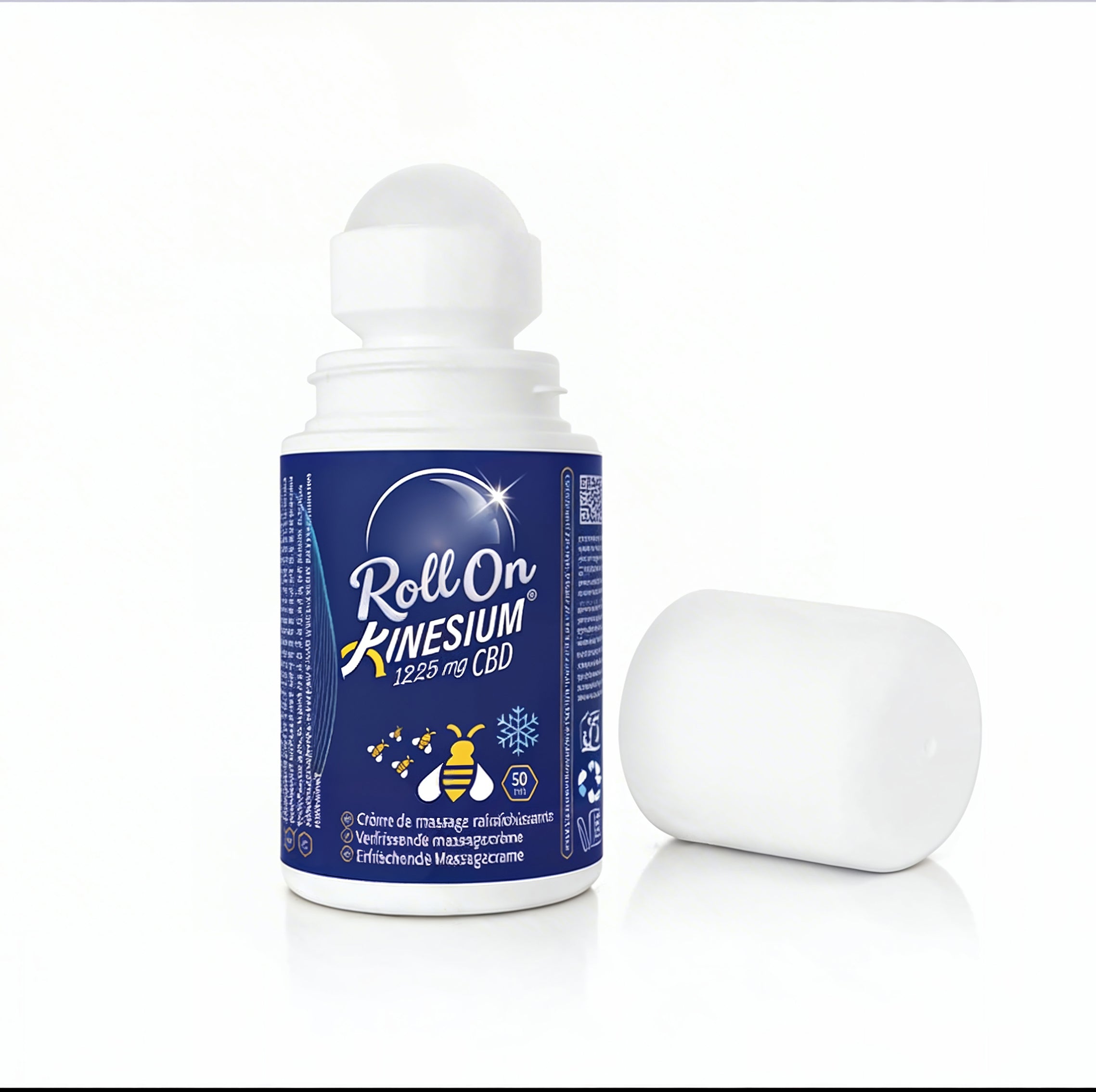 ❄️ Roll On / Kinesium® Effet froid - Crème de Massage (50 ml) 🌿