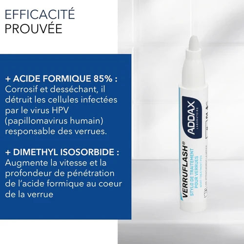 ✋🦶 VERRUFLASH® – Stylo de traitement des verrues mains, pieds et corps