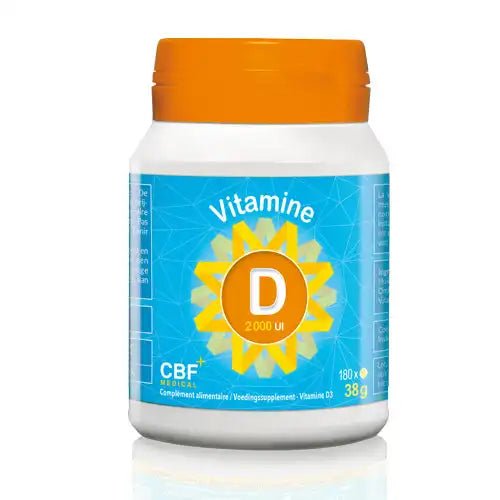 🌞 Vitamine D3 2.000 UI Softgel - 180 Gélules 💪 - CBF Medical