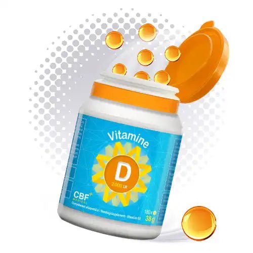 🌞 Vitamine D3 2.000 UI Softgel - 180 Gélules 💪 - CBF Medical