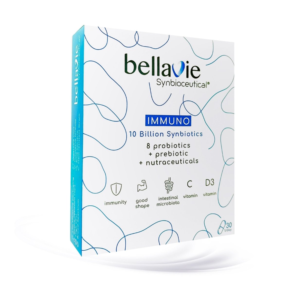 🌿 Bellavie - Immuno 🌱 ✨ Prébiotiques + Probiotiques + Vitamines ✨ - 30 gélules 💊 - CBF Medical
