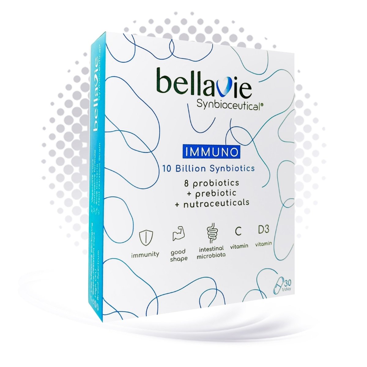 🌿 Bellavie - Immuno 🌱 ✨ Prébiotiques + Probiotiques + Vitamines ✨ - 30 gélules 💊 - CBF Medical