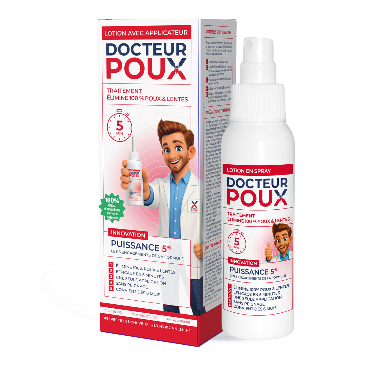 đ§Ž Lotion Spray anti-poux 100 ml â Docteur Poux