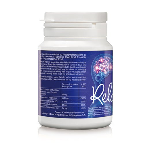 đȘ Neuro - relax âą MagnĂ©sium ATA - 90 GĂ©lules âš - CBF Medical