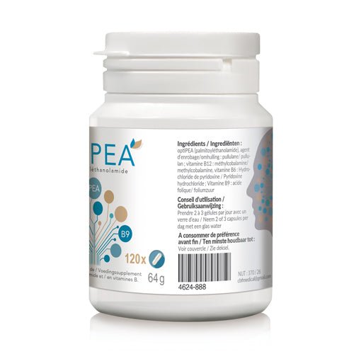 🌿 OptiPEA - Complément Alimentaire à base de PEA ✨ - 120 Gélules - CBF Medical