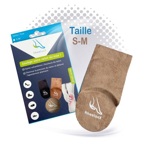 👣 Rheelaxx - Semelle - STOP à la douleur au talon - S - M / 36 - 41 - Brun - Prix Top - Santé 2024 - CBF Medical