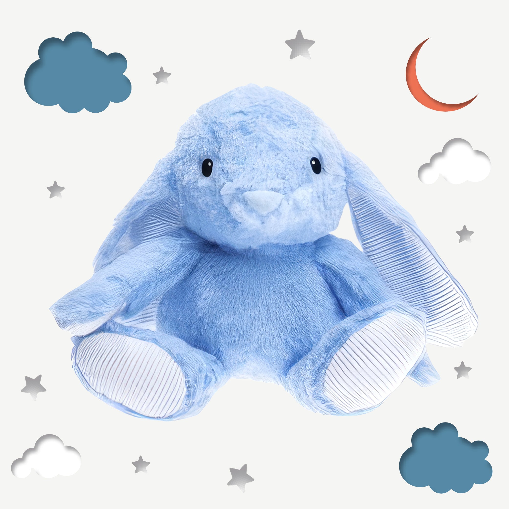 ♨️ Peluche bouillotte - Lapin Bleu
