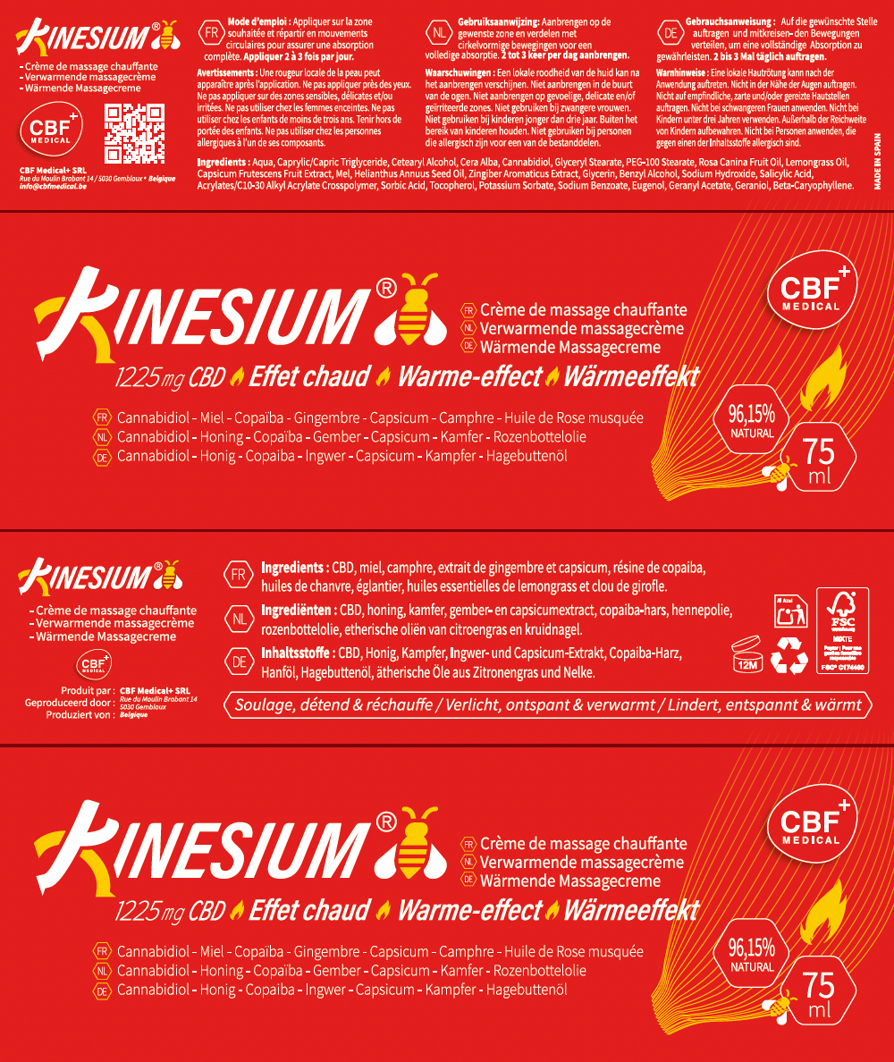 🔥❄️ Aus Alivium® wird Kinesium® Warm Effect Massage Cream (75 ml) 🌿