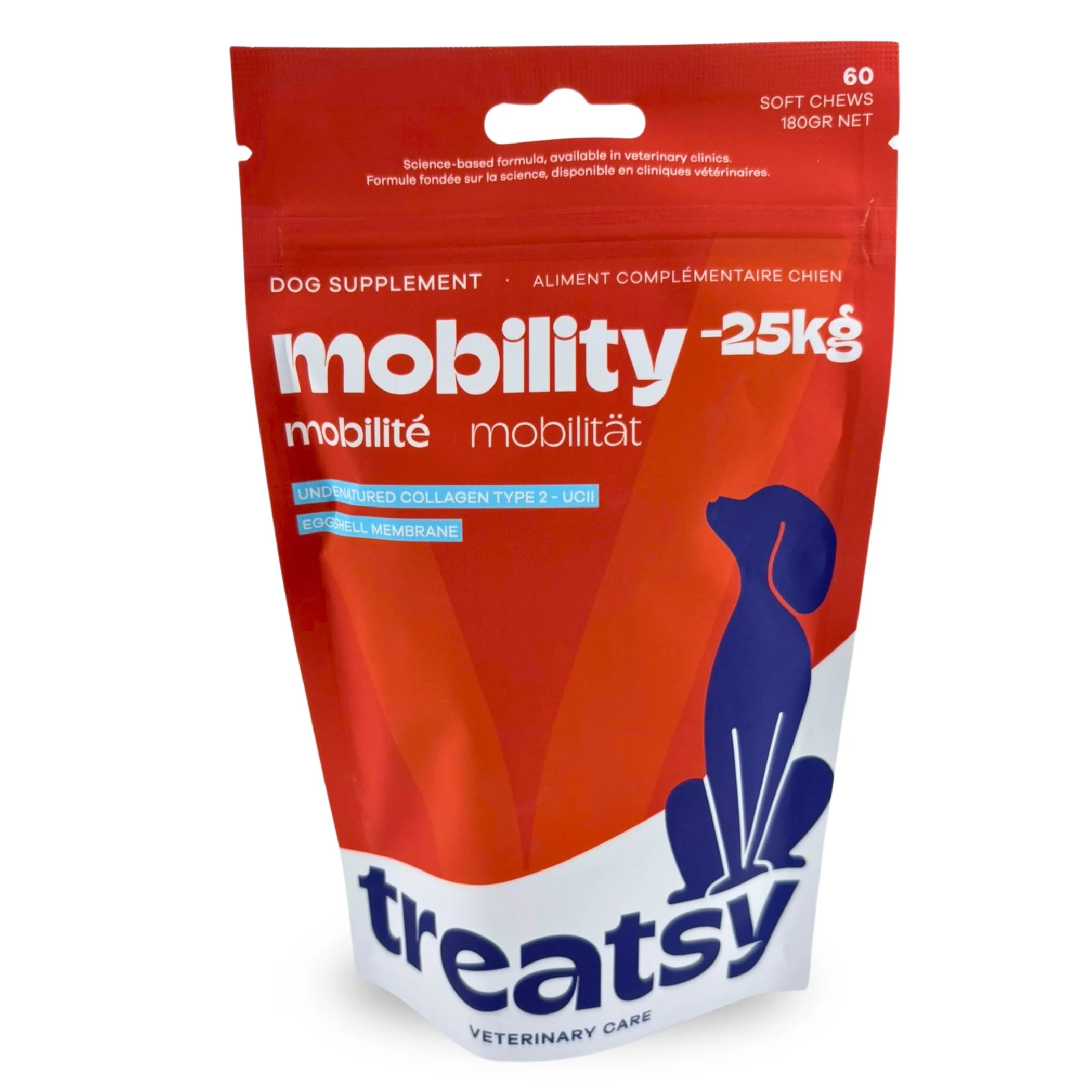 🐕 Treatsy Mobility <25 kg – Le soutien articulaire quotidien pour chiens petits et moyens 🦴💪