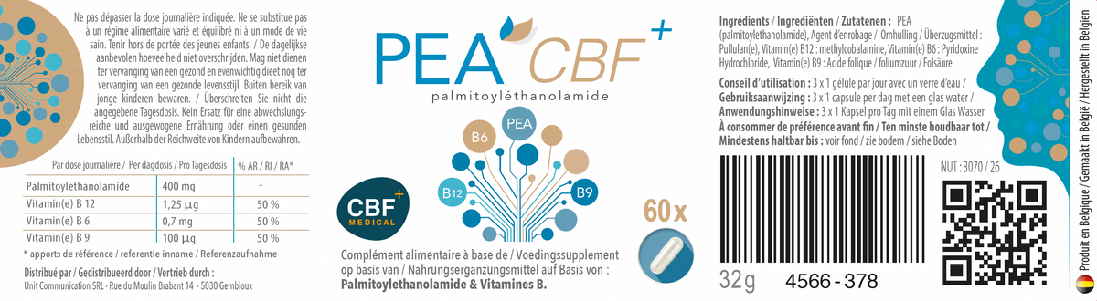 🌿 OptiPEA - voedingssupplement op basis van PEA ✨ - 120 capsules