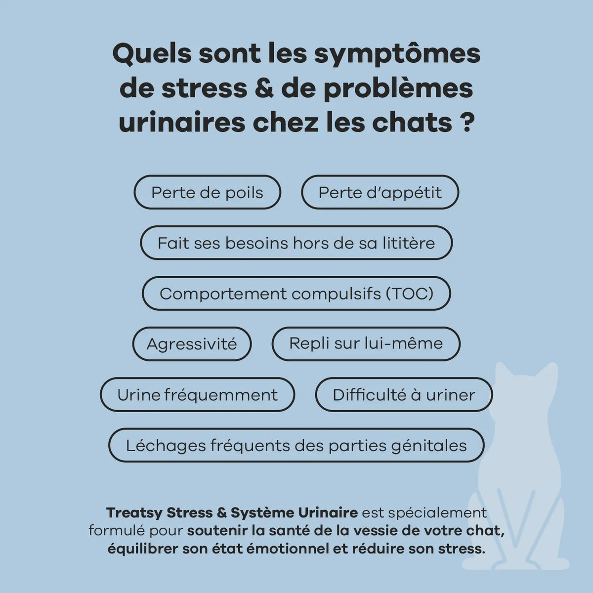 😺 Veterinary care - chat stress urinaire