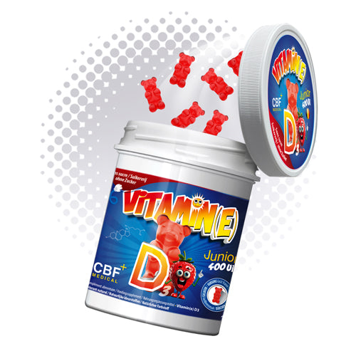 Vitamine D3 Beren - 150 Beren 🌞 Aardbeiensmaak 🍓 - 150 Suikervrije Beren