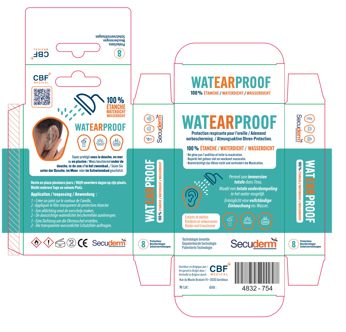 🌊 Watearproof 🐚 : 8 protections 100 % étanche pour protéger vos oreilles 👂 !