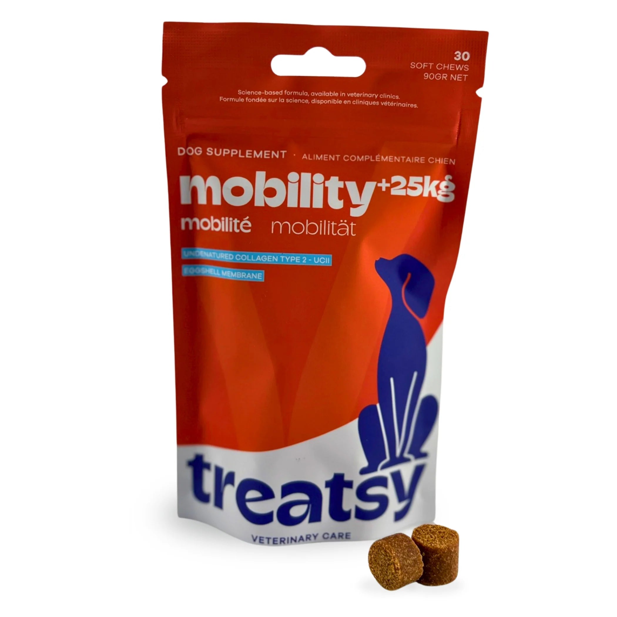 🐕 Treatsy Mobility – Smakelijke voedingssupplementen voor actieve of oudere honden 🦴💪